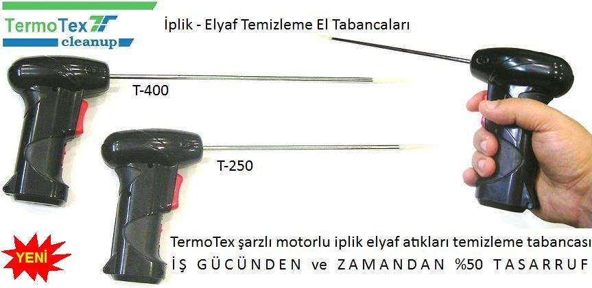 plik Elyaf Atklar Temizleme El Tabancas - T-250  T-400 arzl Otomatik Motorlu